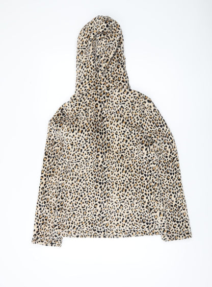 Lipsy Women's Multicoloured Animal Print Hoodie S