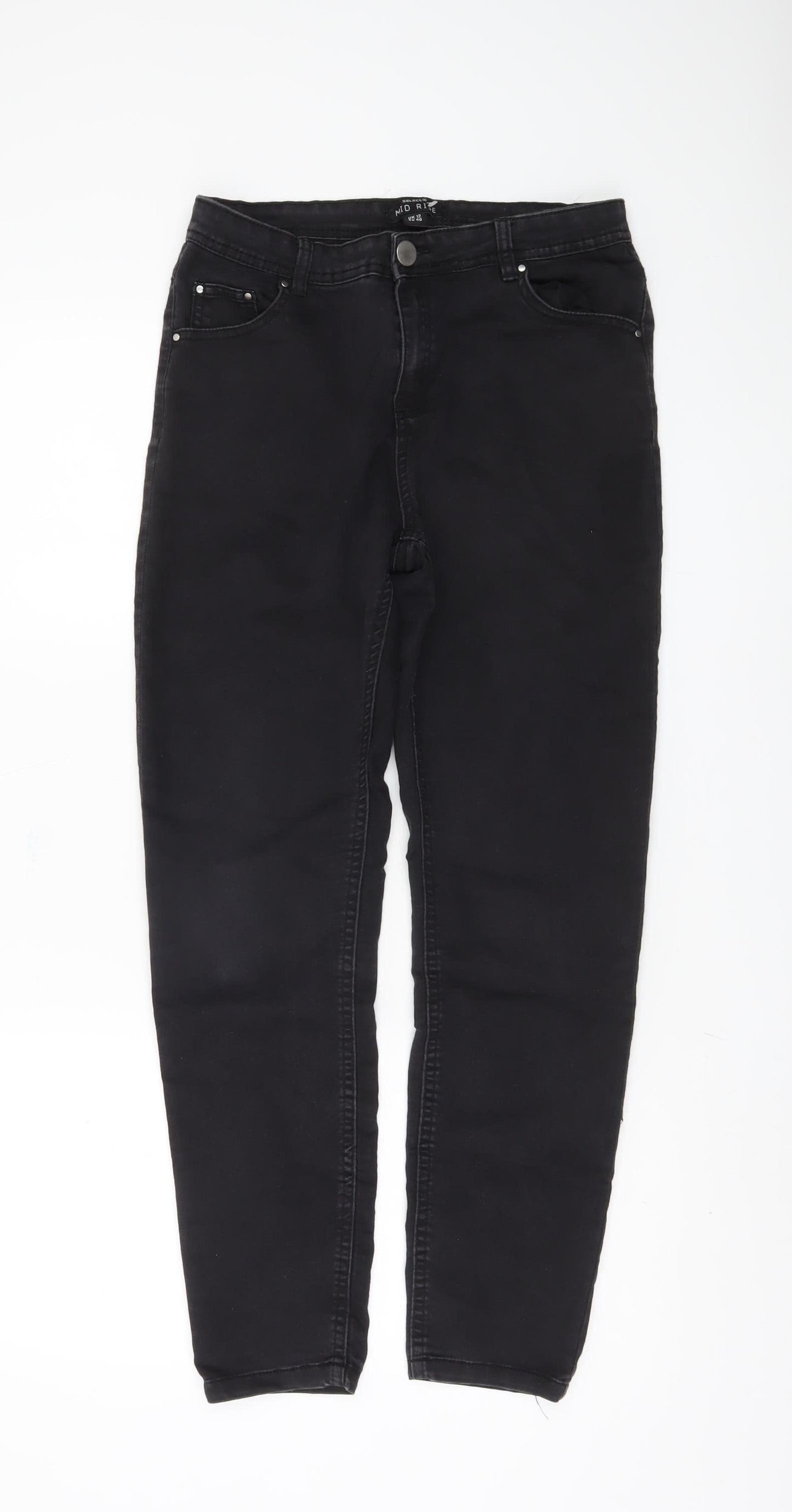 Select Women's Black Mid Rise Jeans Size 12