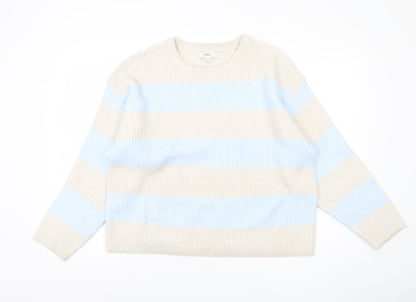 Womens UK Size L Marks and Spencer Beige Pullover Jumper