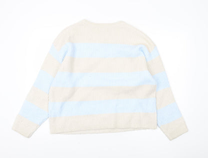 Womens UK Size L Marks and Spencer Beige Pullover Jumper