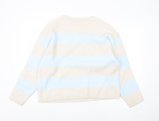 Womens UK Size L Marks and Spencer Beige Pullover Jumper