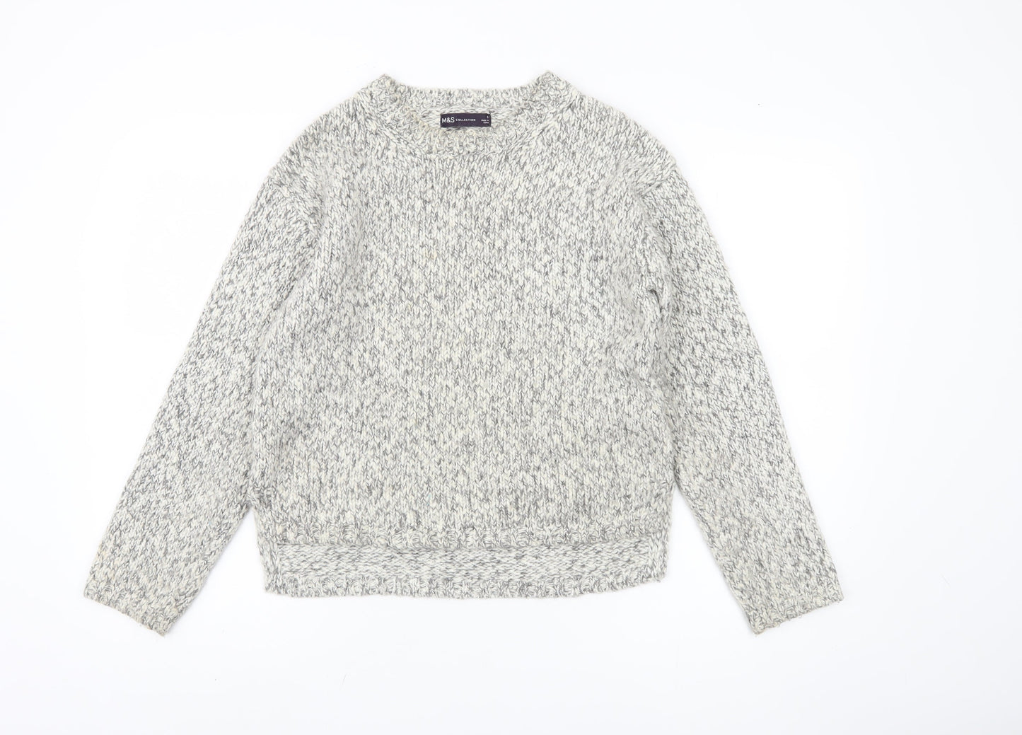 Womens UK Size S Marks and Spencer Grey Pullover Jumper