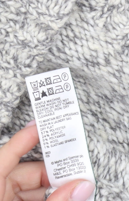 Womens UK Size S Marks and Spencer Grey Pullover Jumper