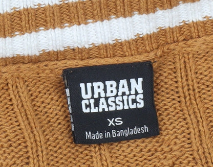 Urban Classics Women's Brown XS V-Neck Pullover Jumper