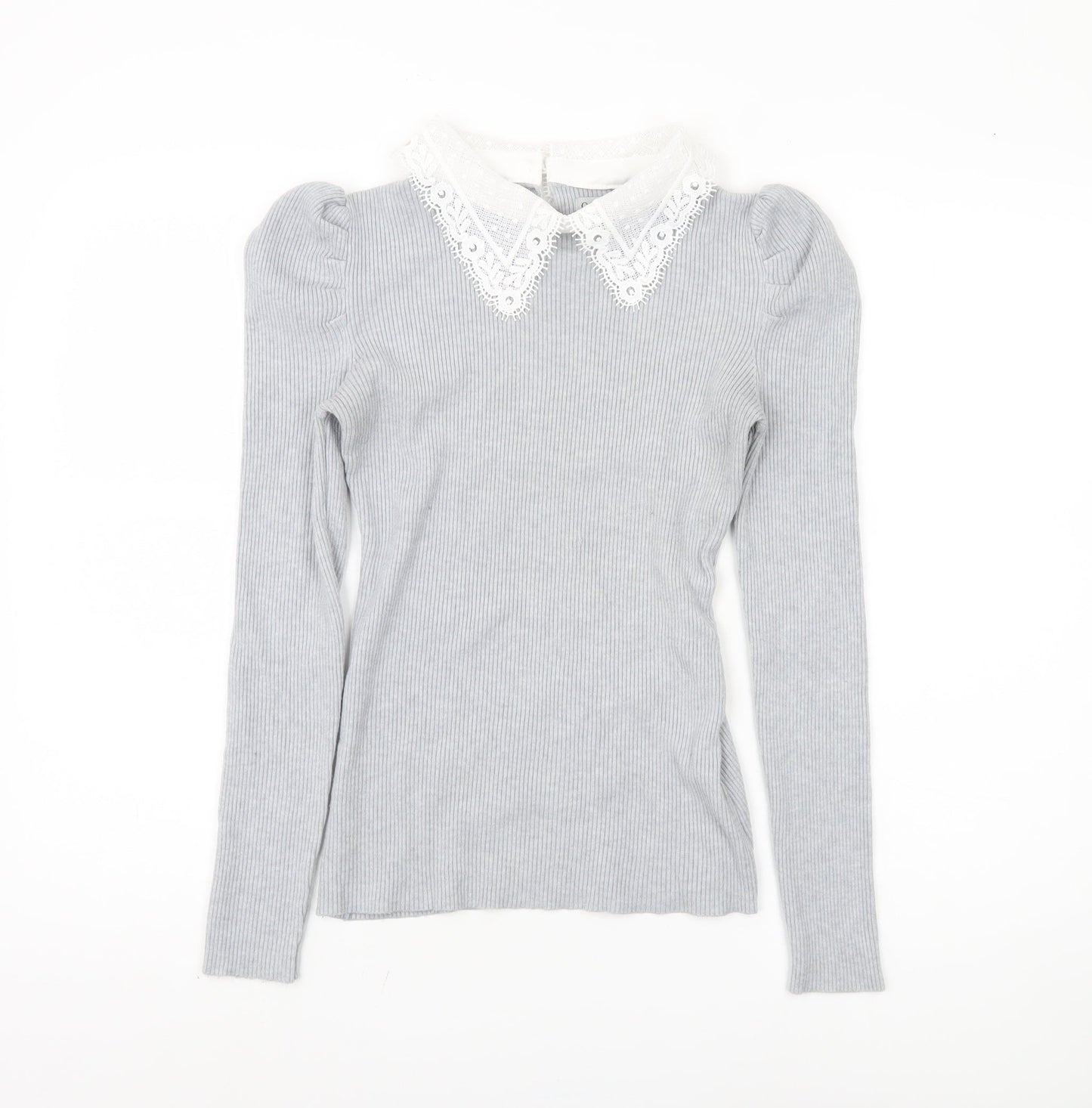 Womens UK Size M Oasis Grey Pullover Jumper