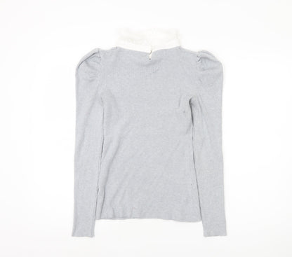 Womens UK Size M Oasis Grey Pullover Jumper