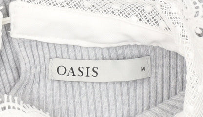 Womens UK Size M Oasis Grey Pullover Jumper