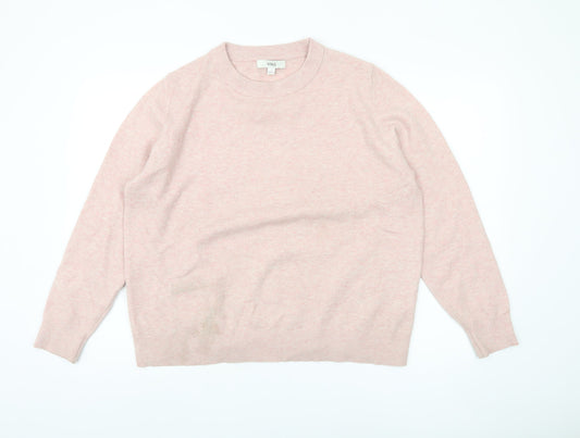 Womens UK Size L Marks and Spencer Pink Pullover Jumper