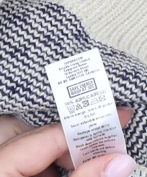 Topman Men's Beige Christmas Fair Isle Jumper - L