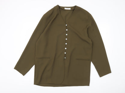 Womens UK Size 14 Planet Green Basic Jacket