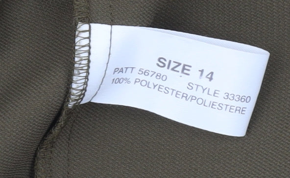 Womens UK Size 14 Planet Green Basic Jacket