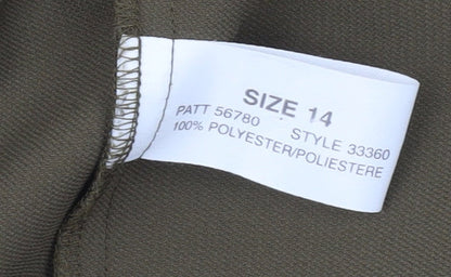 Womens UK Size 14 Planet Green Basic Jacket