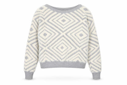 Womens UK Size 10 New Look Grey Pullover Jumper