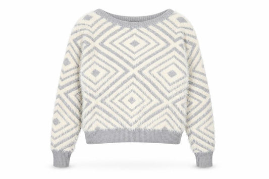 Womens UK Size 10 New Look Grey Pullover Jumper