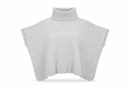 Womens UK Size S Dunnes Grey Poncho Jumper