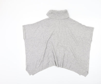 Womens UK Size S Dunnes Grey Poncho Jumper