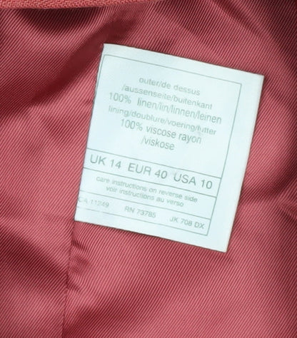 Womens UK Size 14 Laura Ashley  Red Blazer