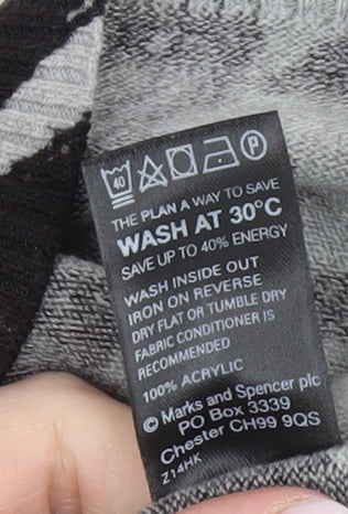Marks and Spencer Women's Grey Houndstooth Dress Size 14