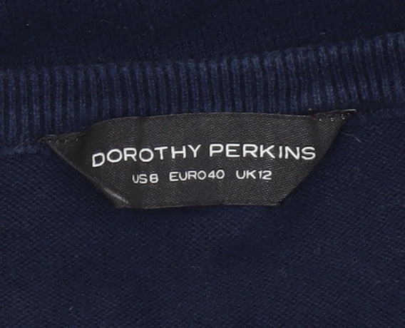 Womens UK Size 12 Dorothy Perkins Blue Pullover Jumper