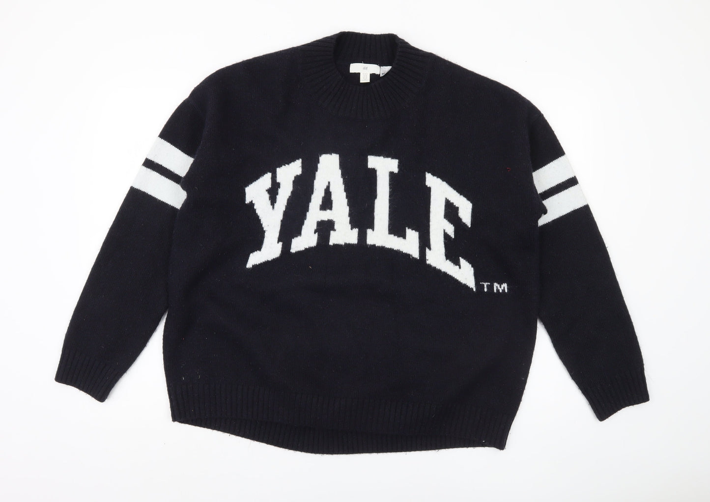 H&M Men's Black M Yale Pullover Jumper
