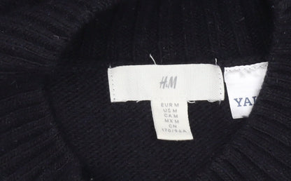 H&M Men's Black M Yale Pullover Jumper
