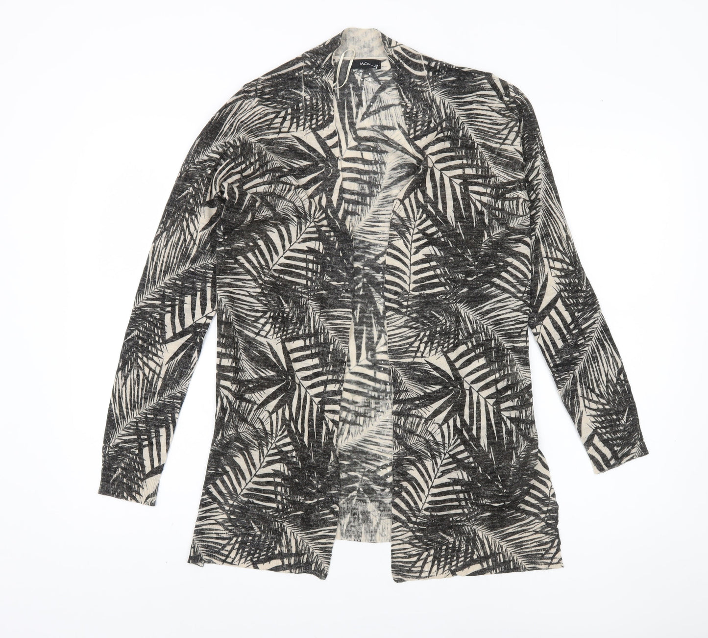 M&Co Women's Black Cardigan, Size 10, Acrylic/Linen
