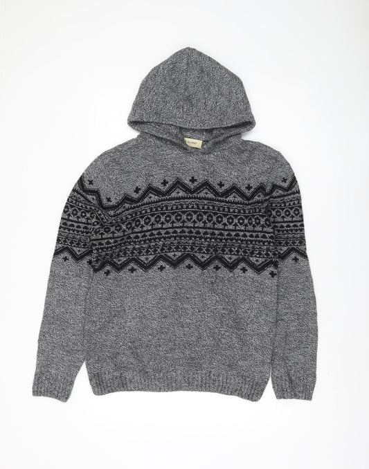 River Island Men's Grey Pullover Jumper, Size M