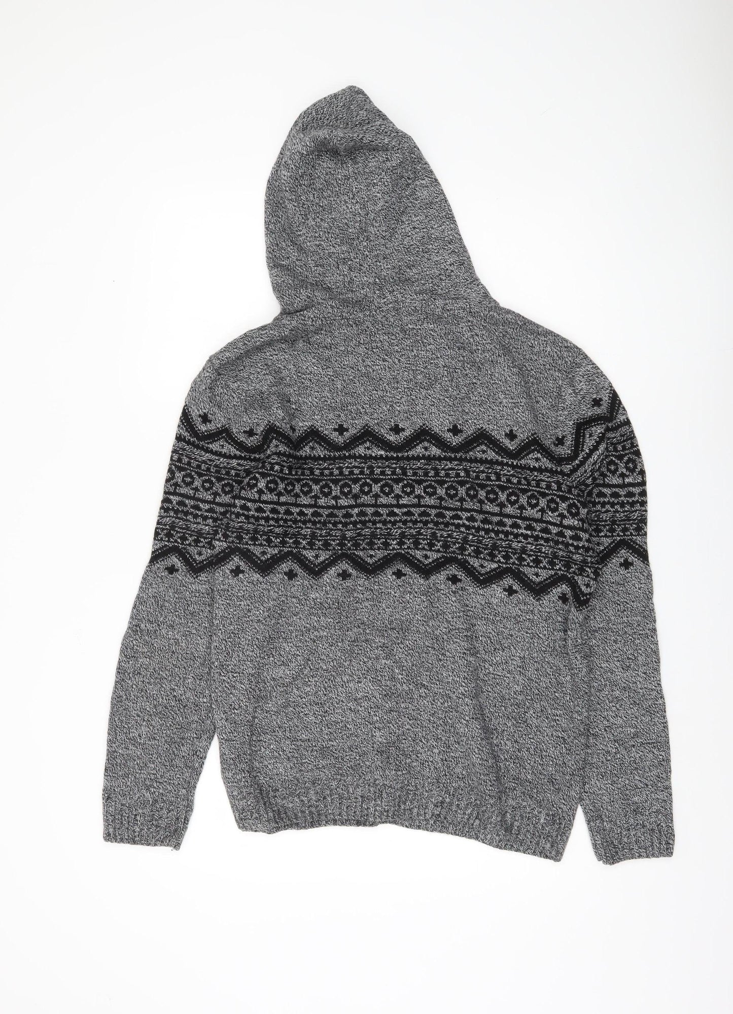 River Island Men's Grey Pullover Jumper, Size M