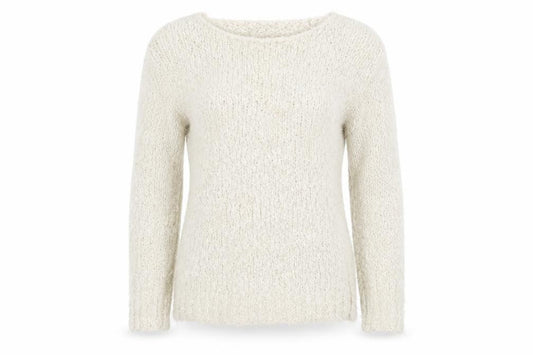 Womens UK Size M Apricot Ivory Pullover Jumper