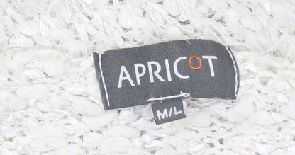 Womens UK Size M Apricot Ivory Pullover Jumper