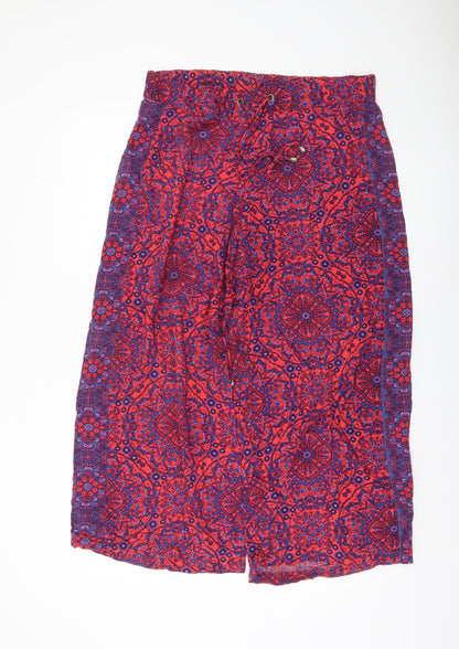 Womens UK Size L Marks and Spencer Relaxed Fit Casual Multicoloured Trousers