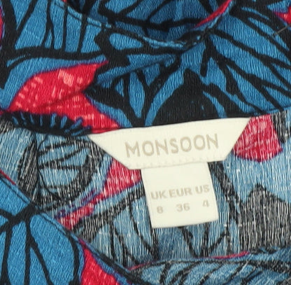 Monsoon Women's Multicoloured Floral Skirt Size 8