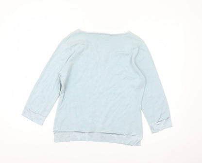 Womens UK Size S House of Fraser Blue Pullover Jumper