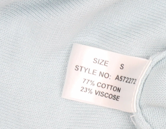 Womens UK Size S House of Fraser Blue Pullover Jumper