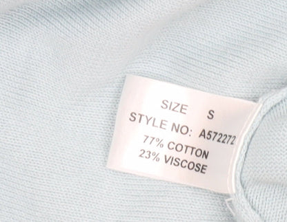 Womens UK Size S House of Fraser Blue Pullover Jumper