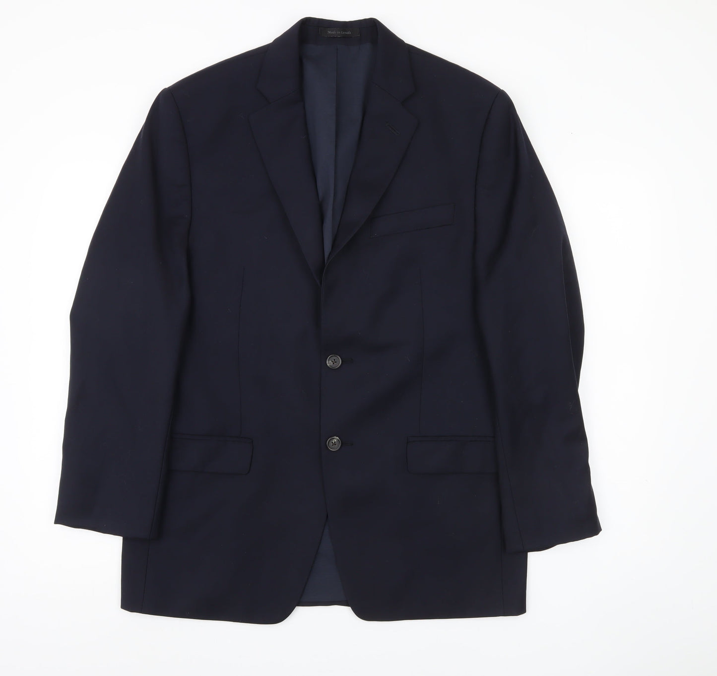 Macy's Men's Blue Wool Blazer - 40R, Formal Wear