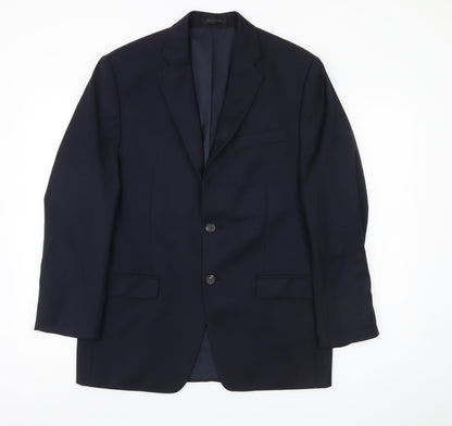 Macy's Men's Blue Wool Blazer - 40R, Formal Wear