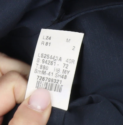 Macy's Men's Blue Wool Blazer - 40R, Formal Wear