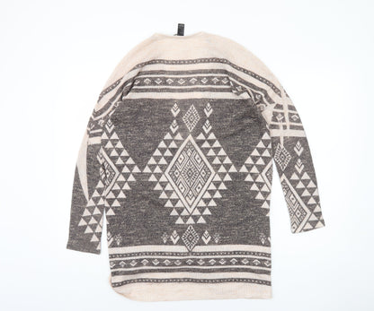 Forever 21 Women's Multicoloured Open Front Cardigan S