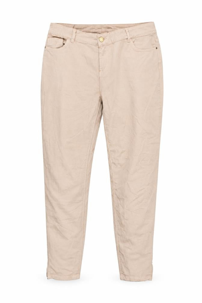 Front view of MDW Collection Women's Beige Trousers, size 16