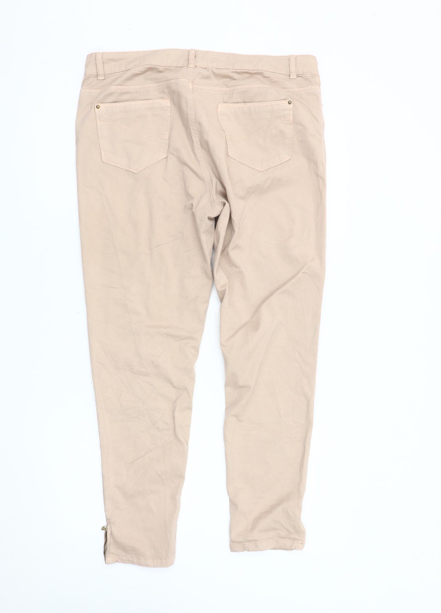 MDW Collection Women's Beige Trousers Size 16