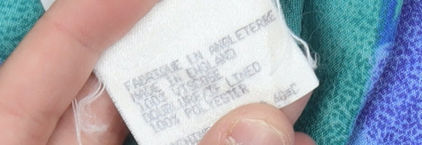 Jacques Vert Women's Blue Geometric Blouse Size 10