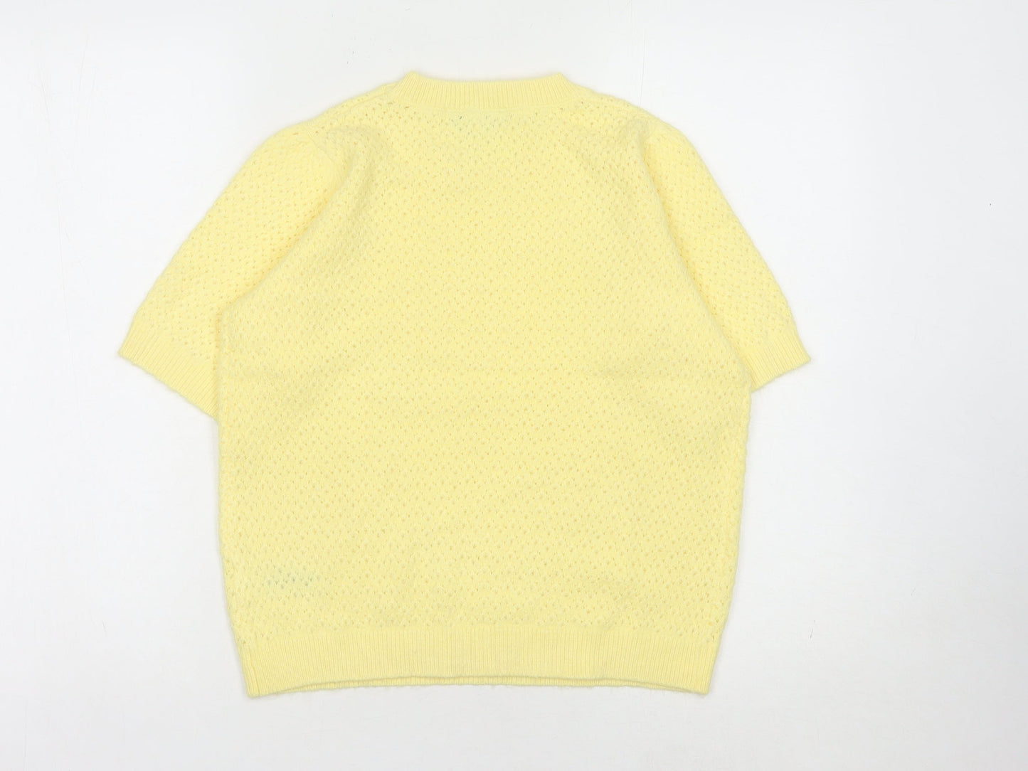 Womens UK Size S Marks and Spencer Yellow Pullover Jumper