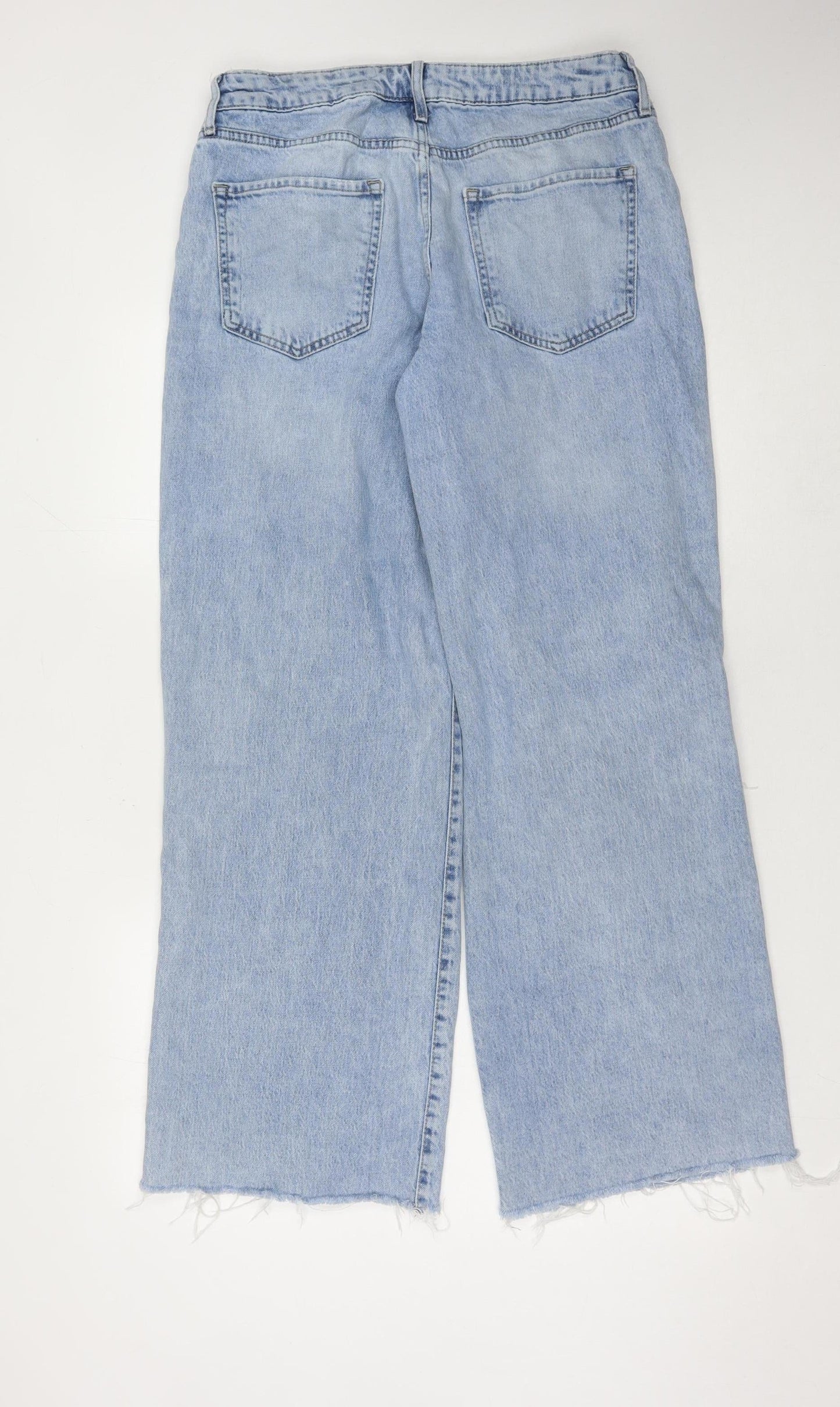 Forever 21 Women's Blue Distressed Straight Jeans Size 14