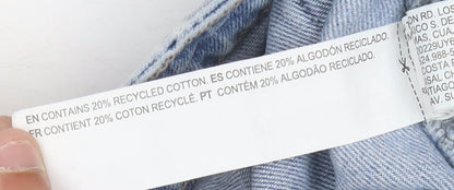 Forever 21 Women's Blue Distressed Straight Jeans Size 14