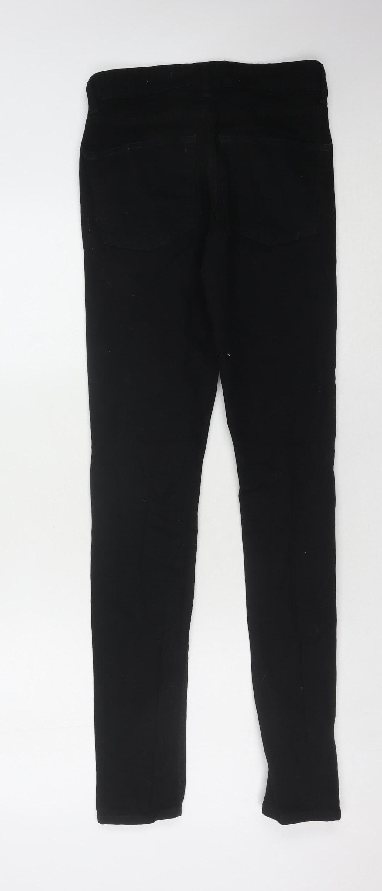 New Look Men Black Skinny Jeans Size 28R with Stretch