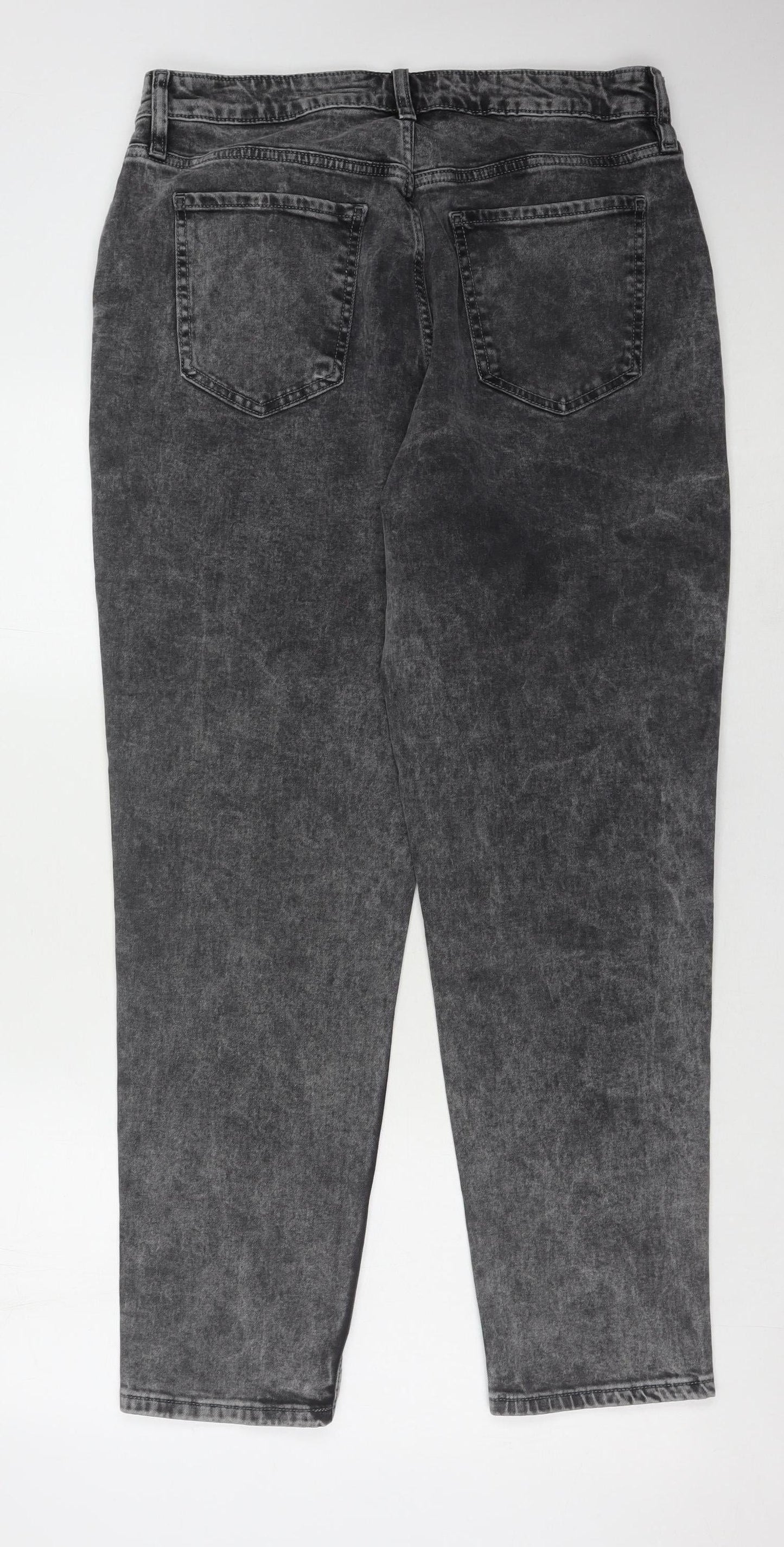 F&F Women's Black Regular Fit Jeans Size 16L