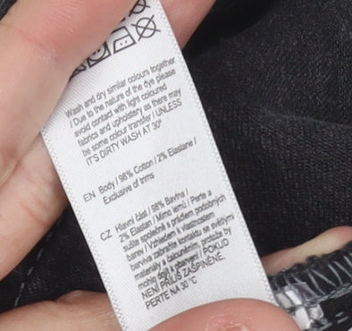 F&F Women's Black Regular Fit Jeans Size 16L