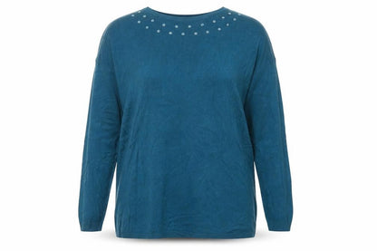 Womens UK Size 14 Bonmarché Blue Pullover Jumper