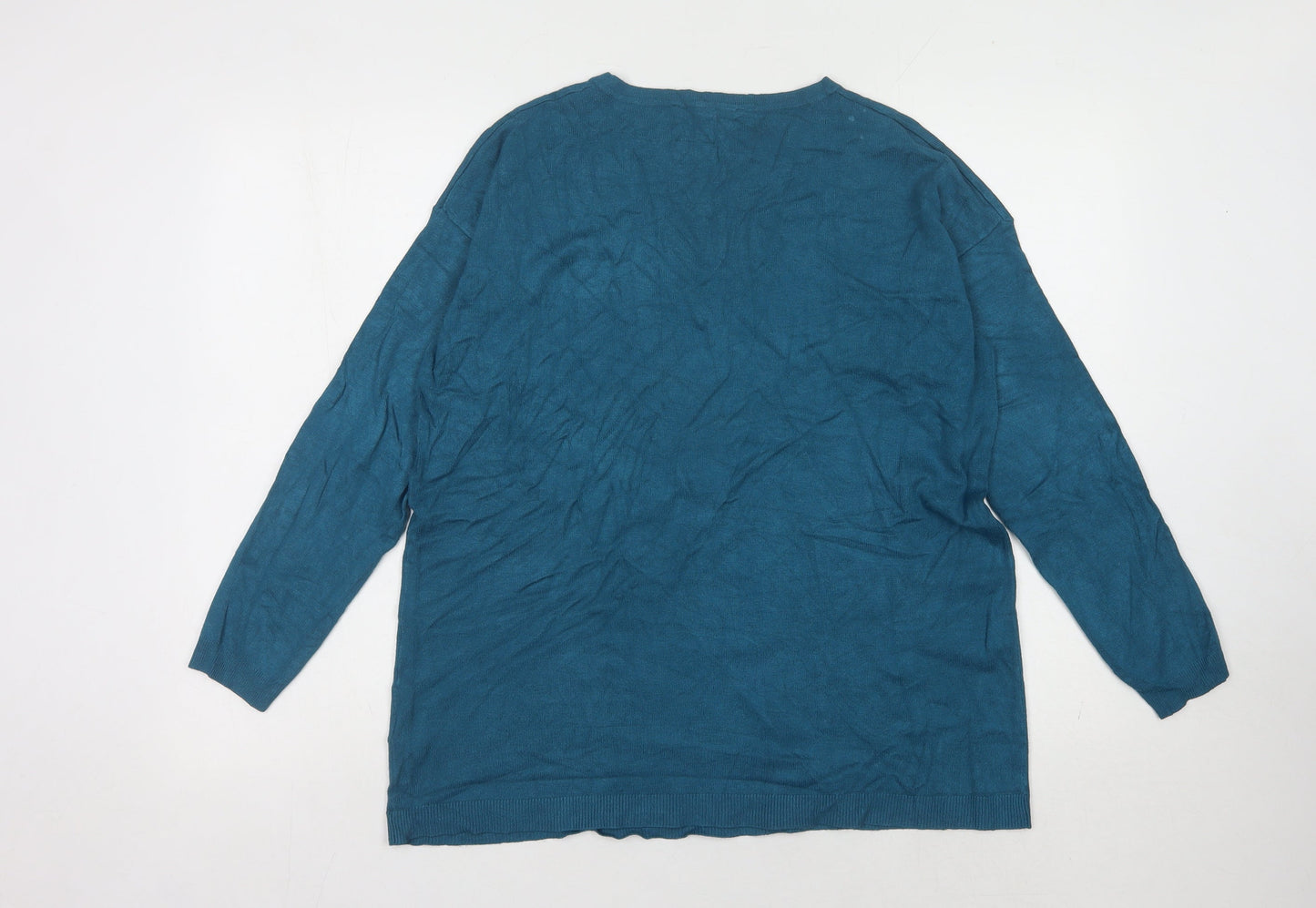 Womens UK Size 14 Bonmarché Blue Pullover Jumper